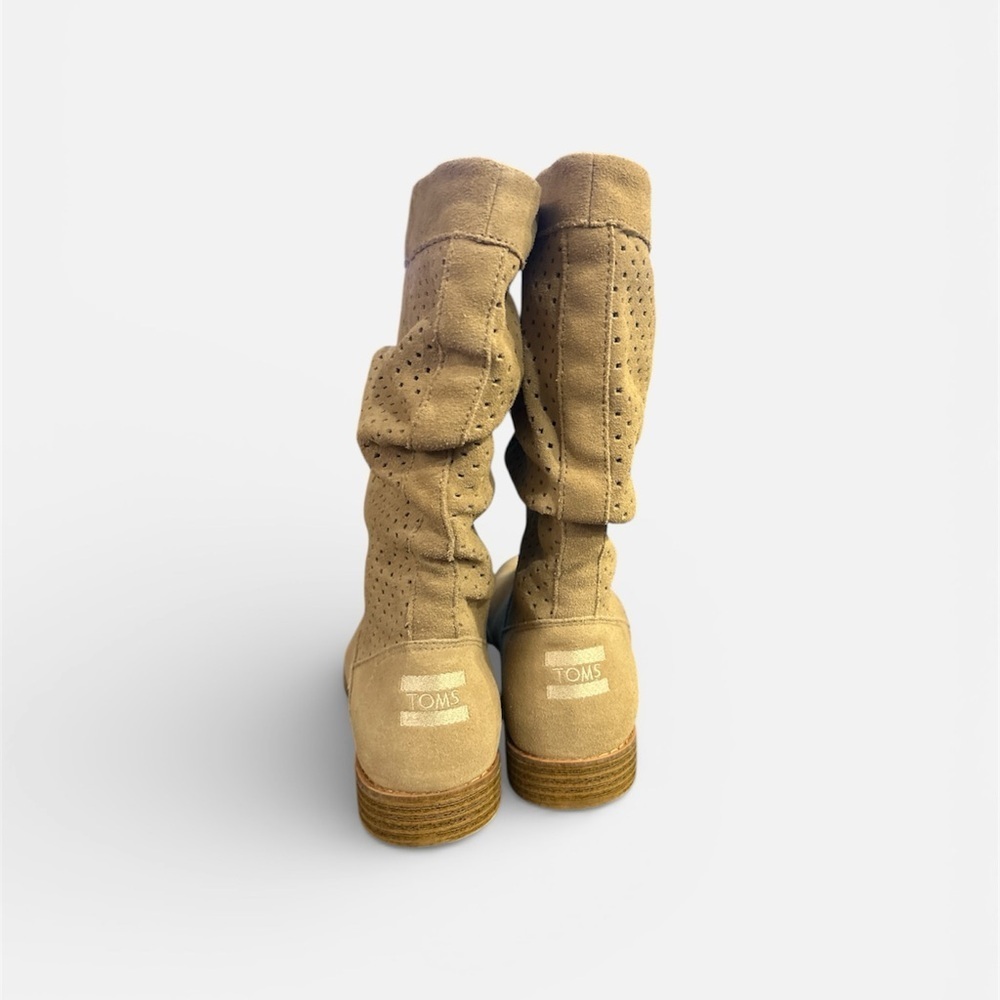 Toms Serra Women's Tan Suede Heeled Boots - Picture 3 of 6